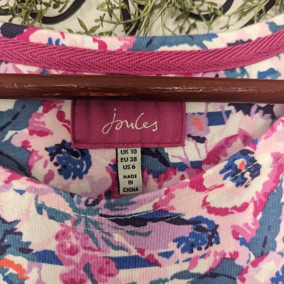 Joules Striped Floral Dress - Picture 4 of 4